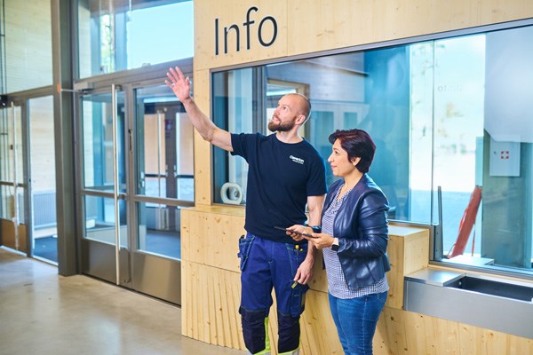 Employees doing inspection